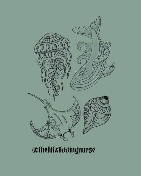 Under the sea flash sheets 🪼🐠🐬 #sherbrooketattoo #tattooquebec #tattoos #oldschool #tattoo #traditional #oldworkers #flashtattoo #flash #fyp Traditional Jellyfish Tattoo, Traditional Jellyfish, Oldschool Tattoo Traditional, Flash Sheets, Jellyfish Tattoo, Tattoo Traditional, Flash Tattoo, Jellyfish, Under The Sea