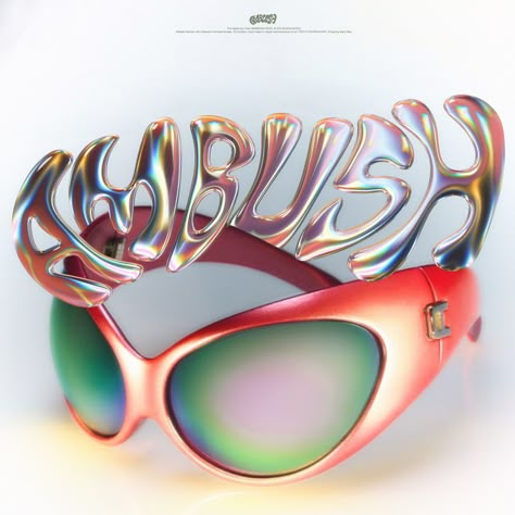 Ambush Ss23, Alien Graphic Design, Alien Sunglasses, Cool Poster Designs, Chrome Sunglasses, Text Logo Design, Graph Design, Graphic Design Lessons, Album Cover Design