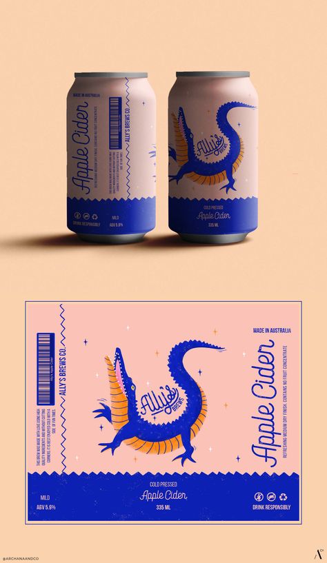 Beer Can Illustration Design Packaging, Can Label Design Packaging, Can Branding Design, Beer Can Design Illustrations, Craft Beer Label Design Illustrations, Beer Cans Design, Cool Beer Labels, Illustration On Packaging, Illustrative Packaging Design