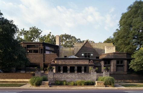 Frank Lloyd Wright Chicago, Robie House, Frank Lloyd Wright Architecture, Frank Lloyd Wright Buildings, Frank Lloyd Wright Homes, Architecture Landmark, Chicago Architecture, American Architecture, Famous Architects