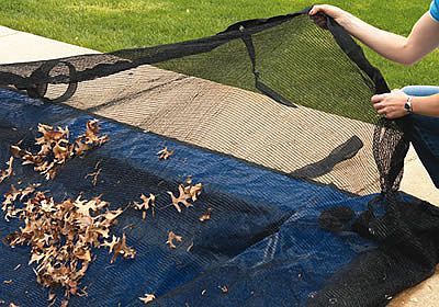 Leaf Nets For Above Ground Swimming Pools - Mighty Covers Inground Pool Covers, Rectangle Swimming Pools, Round Above Ground Pool, Winter Pool Covers, Rectangle Pool, Pool Covers, Pool Steps, Swimming Pool House, Round Pool