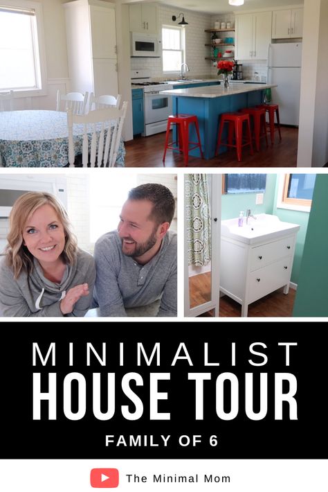 We're excited to give you a tour of our home and show you what family minimalism (or really simple living) looks like for us! Find out if minimalism is right for you. #minimimalisminterior #minimalismhome #simpleliving #tidyhouse #peacefulhome #notweird #clutterfreehome #declutteredhome #simplifiedlife #easyhousekeeping #fulfillinglife Dawn Minimal Mom, The Minimal Mom Dawn, Minimal Mom Dawn, Minimalist Home Tour, The Minimal Mom, Minimalist Family Home, Family Minimalism, Minimal Mom, Simplified Home