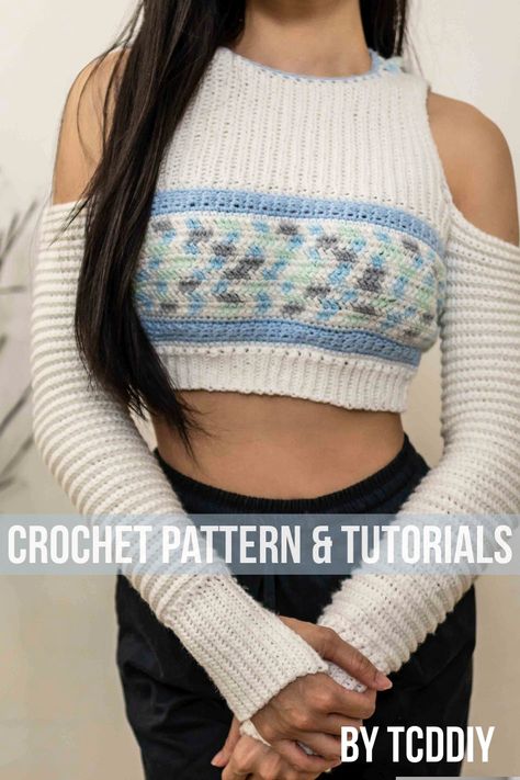 If you’re in search of an eye-catching, unique crochet project to add to your repertoire of sweaters and baby booties, then this Crochet Pattern PDF from Etsy shop TCDDIY is here to save the day! Featuring cozy, textured stitches and a fresh new style, this beautiful garment can be your next wardrobe staple or a perfect gift for a fashionable friend. Don’t wait any longer, click for the pattern and get ready to create a timeless piece! #crochet #crochetpattern #crochettutorial Cropped Hoodie Pattern, Crochet Accessories Free Pattern, Crochet Hoodie, Mode Crochet, Stylish Crochet, Crochet Ladies Tops, Hoodie Pattern, Unique Sweaters, Crochet Items