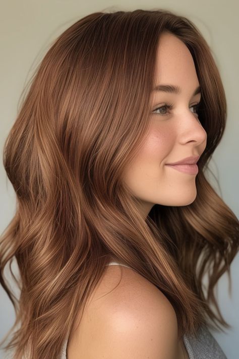 honey cinnamon hair color, autumn hair colour Short Cinnamon Hair, French Hair Color Trends, Maple Syrup Hair Color, Light Cinnamon Hair Color, Cinnamon Hair Colour, Cinnamon Colored Hair, Autumn Palette Hair Color, Honey Cinnamon Hair, Cool Toned Auburn Hair