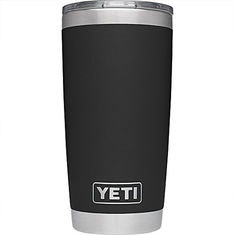 YETI Rambler 20 oz Stainless Steel Vacuum Insulated Tumbler with Lid, Black Vaso Yeti, Yeti Coolers, Boring People, Double Wall Tumblers, Yeti Rambler, 20 Oz Tumbler, Insulated Tumbler, Tumblers With Lids, Tumbler Cups