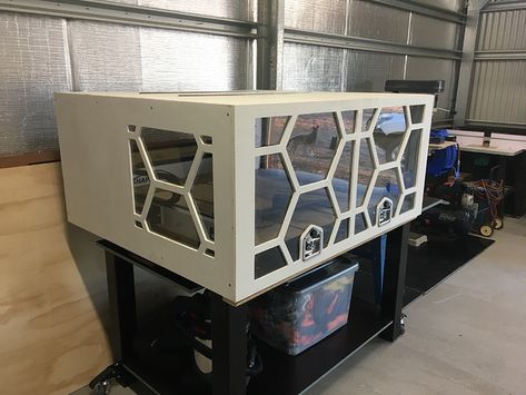 SO3: XXL Mega-Enclosure and Dust Collection - CNC Machines / Shapeoko - Carbide 3D Community Site Cnc Enclosure, 3d Printer Enclosure, Dust Collection Hose, Workbench Designs, Woodworking Table Saw, Diy Cnc Router, Diy Cnc, Woodworking Table, Cnc Projects