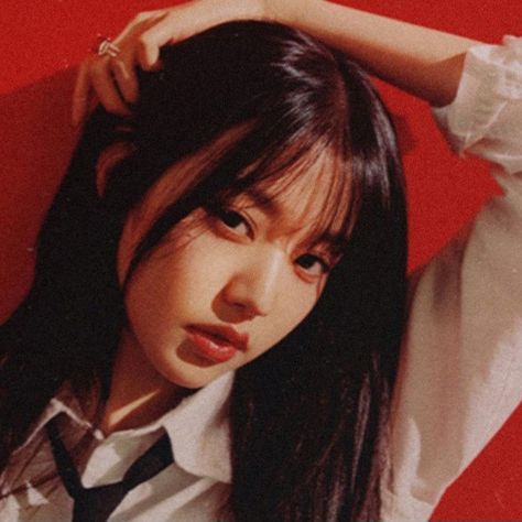 'Off The Record' Concept Photos | #WONYOUNG 원영 ⊹˚. ♡ #IVE 아이브 bangs icon pfp idol Just My Luck, Red Icons:), Hot Anime, Red Aesthetic, Starship Entertainment, Kpop Aesthetic, Iz One, Seoul, Photo Book