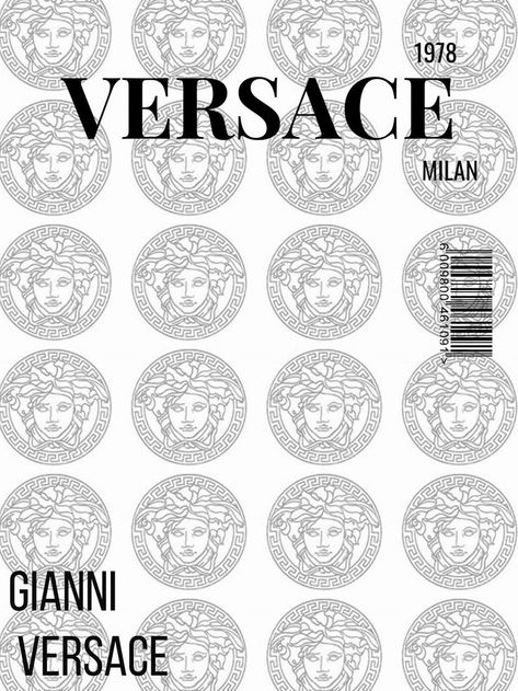 Versace Poster Vintage, Versace Poster, Versace Design, Fashion Show Poster, Versace Print, Moodboard Ideas, Project Work, Wall Posters, Magazine Template