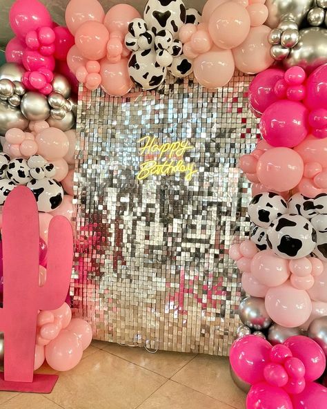 Cowgirl || Birthday || Party 🌵🪩 - #cowgirl #cactus #cactusdecor #ballooncowgirl #cowgirlballoons #cowgirldecoration #vaquerastyle #decoracionvaquera #cowgirlstyle #cowgirls #discoparty #discodecoration #decorationdisco #discoparty 30th Birthday Cowgirl Theme, Sweet 16 Party Ideas Cow Theme, Space Cowboy Party Ideas, Cowgirl Themed Birthday Party, Cowgirl Birthday Party Decorations, Cowgirl Birthday Party Ideas, Cowgirl Decorations, Girls Sleepover Party, Birthday 25