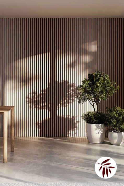 Nothing compares to the authenticity of real wood. Our slat wall panels are crafted with genuine wood finishes, ensuring longevity and timeless beauty that faux materials simply can't match.   #andorwillow  #naturalelegance #realwood #timelessdesign #interiordesign Timber Feature Wall, Spc Flooring, Timber Battens, Wood Cladding, Wood Finishes, Slat Wall, Wall Cladding, Modern Homes, Wall Panels