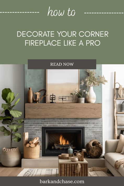 Transform your deep corner fireplace mantel into a stunning focal point that reflects your personal style! Discover how to choose decor essentials, layer textures, and incorporate colors to make your space inviting and warm. From seasonal touches to year-round styling tips, this guide is packed with creative inspiration to help you master fireplace decor. Perfect for any room in your home, you’ll learn the art of balancing items and ensuring your mantel looks fabulous no matter the time of year. Deep Corner Fireplace, Master Fireplace, Corner Fireplace Mantels, Stone Fireplace Mantel, Mantel Decorating, Indoor Trees, Balance Art, Corner Fireplace, Marble Fireplaces