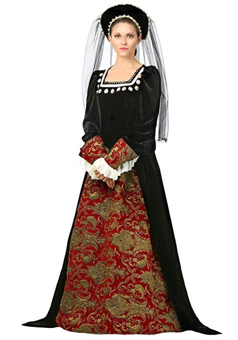 Historical Halloween Costumes, Anne Boleyn Costume, Modest Halloween Costumes, Women Costume, Costume For Women, Party Costumes, Queen Costume, Royal Court, Henry Viii