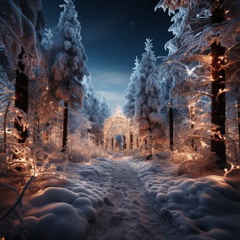 Enchanted Winter Forest, Cold Forest, Forest Magical, Fairytale Aesthetic, Snow Art, Dark Heart, Winter Scenery, Winter Forest, Christmas Mood