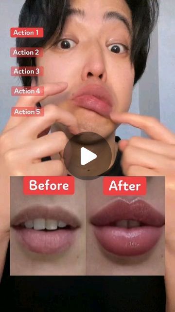 Exercises For Face Shape, How To Line Lips Natural, Lips Exercise Shape, Lip Plumping Exercises, How To Naturally Plump Lips, Lip Exercises For Bigger Lips, How To Change Lip Shape, Plum Lips Exercise, Big Lips Exercise