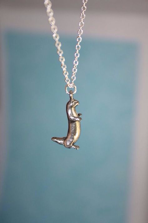 . Otter Necklace, Otter Jewelry, Surf Jewelry, River Otter, Sea Otter, Pin Jewelry, Animal Jewelry, Heart Jewelry, Otters