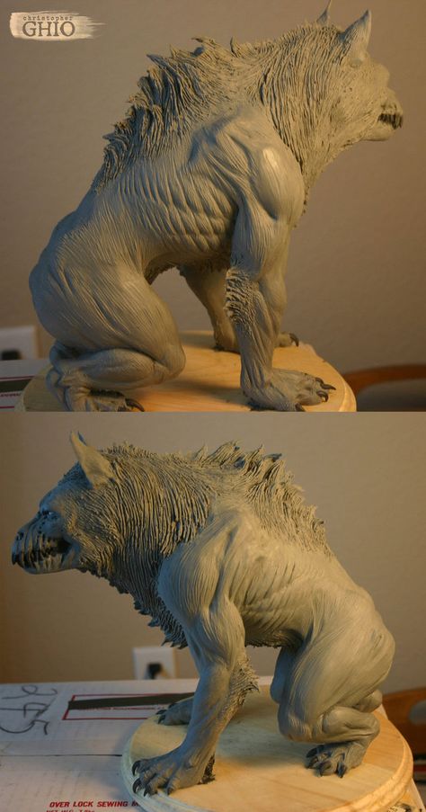 Werewolf Sculpture, Werewolf Art, Lion Sculpture, Statue, Sculpture, Art