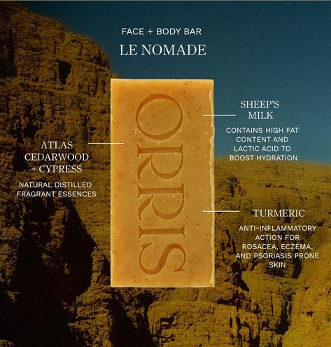 ORRIS (@orris.paris) • Instagram-foto's en -video's Bar Of Soap, Body Bars, Lactic Acid, Atlas Mountains, A Bar, Face And Body, Soap, Paris, Instagram Photos