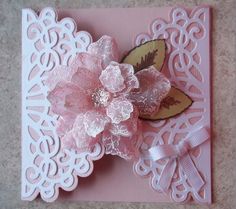 Feminine Gatefold Card- Heartfelt Creations Card Class Diy Mothers Day Cards, Ideas For Birthday Party, Novi Michigan, Diy Mothers Day, Heartfelt Creations Cards, Personal Gifts, Gatefold Cards, Spellbinders Cards, Shaped Cards