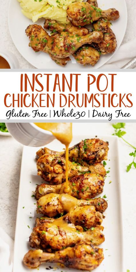 Chicken Drumsticks Pressure Cooker, Whole 30 Drumstick Recipes, Chicken Legs In Instant Pot Easy Recipes, Paleo Chicken Leg Recipes, Pressure Cooker Chicken Drumsticks, Pressure Cooker Chicken Legs Recipes, Instapot Chicken Legs Recipes, Chicken Drumstick Recipes Instant Pot, Chicken Leg Recipes Instant Pot