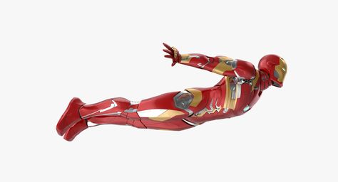 Superhero Poses Flying, Iron Man Side View, Ironman Flying, Iron Man Flying Drawing, Mark 42 Iron Man, Iron Man Comic Art, Iron Man Mark 50 Art, Flying Pose, Iron Man Flying