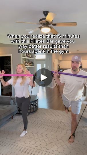 Noticeable results or it’s FREE 👉 | This 15 minute hack is making inches disappear.. 😯  🧘‍♀️ Experience full-body workouts anywhere at anytime.  💜 This Pilates Bar makes it easy to improve... | By Pilates-Stretched-FusionFacebook Pilates Bar Workout, Pilates Stretches, Bar Workout, Full Body, Full Body Workout, Pilates, Gym, Bar