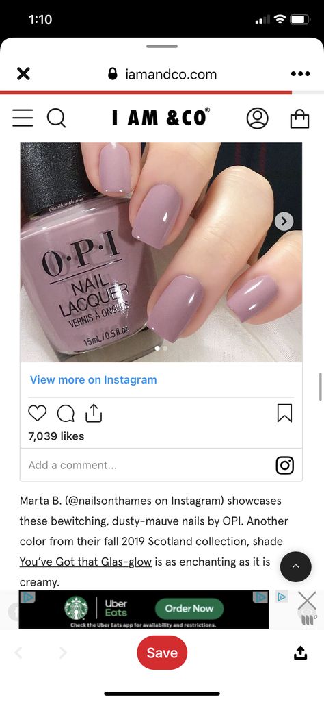 Pale Mauve Nails, Mauve Nail Color, Opi Mauve Colors, Dusky Mauve Nails, Mauve Nail Color Opi, Opi Java Mauve, Dark Mauve Nail Polish, Mauve Nail Polish, Opi Colors