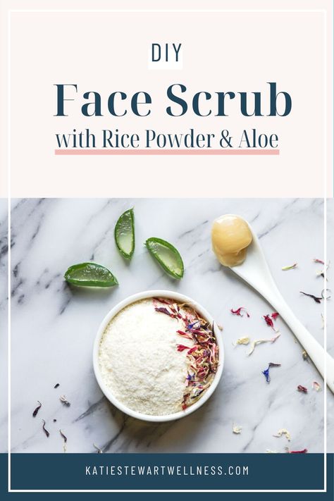 Benefits Of Rice, Aloe Vera Acne, Natural Face Scrub, Acne Tips, Diy Face Scrub, Aloe Vera Powder, Homemade Body Butter, Exfoliating Face Scrub, Acne Help