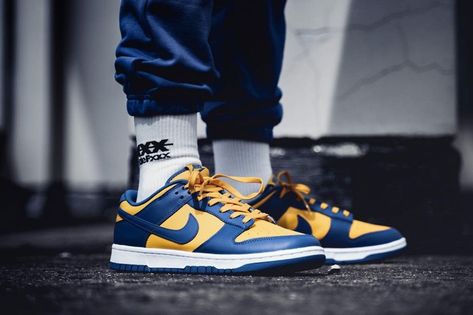 Take an On-Foot Look at the Nike Dunk Low "UCLA" | HYPEBEAST Outfits With Ucla Dunks, Ucla Dunks Outfit, Ucla Dunks, Nike Dunk Low Royal Blue, Nike Dunks University Blue, Nike Sb Dunk Low Fly Streetwear, Nike Ad, Dunks Outfit, Branded Shoes For Men