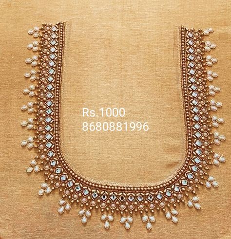 500 Rs Aari Work Design, Magam Work Designs, Dress Designs For Stitching, Diy Earrings Materials, Lace Blouse Design, Aari Design, Latest Bridal Blouse Designs, Hand Work Design, Latest Blouse Designs Pattern