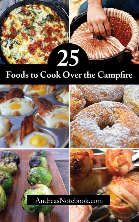 25 foods to cook over the campfire Camper Meals, Foods To Cook, Camp Recipes, Things To Cook, Design Interior Modern, Camping Hacks Food, Tent Camping Hacks, Camp Food, Camping Vacation