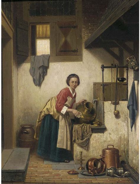 Кути горничной, 1866 Mum Story, Scullery Maid, Dulwich Picture Gallery, 18th Century Paintings, Historical Artwork, 18th Century Fashion, Johannes Vermeer, Popular Art, Working Class