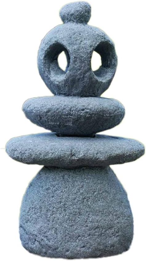 Amazon.com: Japanese Pagoda Stone Lantern, Stacked Stone Sculpture Fairy Garden Accessories Outdoor Statue Meditation Zen Garden Decor : Patio, Lawn & Garden Zen Garden Decor, Japanese Garden Lanterns, Japanese Garden Landscape, Japanese Pagoda, Crystal Meditation, Stone Lantern, Meditation Garden, Outdoor Living Decor, Garden Lanterns