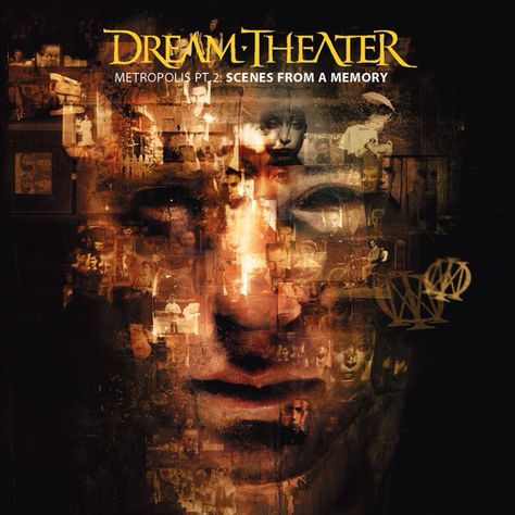 Metropolis Part 2: Scenes From A Memory by Dream Theater - 1995  One of DT's most progressive album, with still a taste of the 90's. Dark Lyrics, Home Dark, Theatre Scene, Cool Album Covers, Dream Theater, Metal Albums, Pochette Album, Great Albums, Music Album Covers