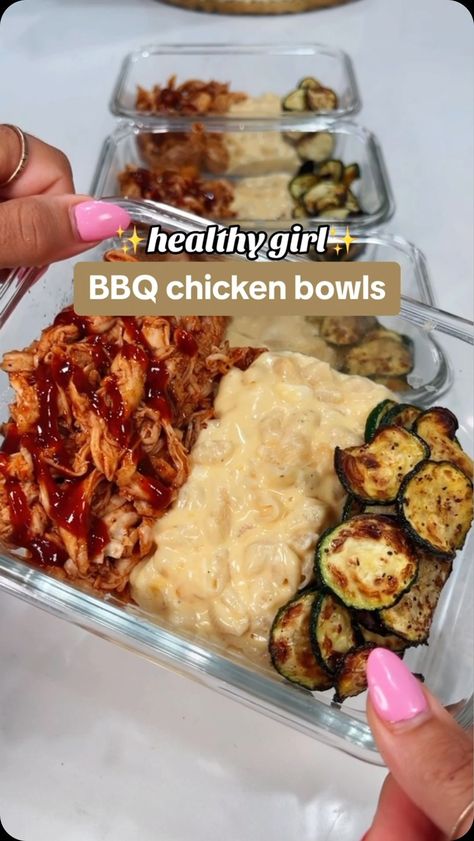 MaKayla Kim Thomas | Just another week of imperfect but consistent meals 🫱🏼‍🫲🏽 less than 350 cals + 32 G protein here 🔥 Feel free to use whatever sides YOU… | Instagram Bbq Pork Meal Prep, How To Meal Prep For Two People, Easy Tasty Meal Prep, Protein Prep Meals For The Week, Easy Week Meal Prep, Meal Prep In Bowls, Meal Prep Ideas For School, Easy Healthy Lunch Recipes For Work, Meal Prep Small Meals