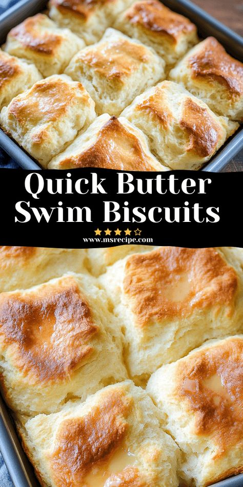 Make delicious butter swim biscuits in no time! This quick recipe yields golden biscuits with a soft, tender crumb and irresistible buttery taste. Quick Biscuit Recipe, Dinner Biscuit, Butter Swim Biscuits, Butter Biscuits Recipe, Quick Biscuits, Swim Biscuits, Best Biscuit Recipe, Easy Biscuit Recipe, Butter Biscuits