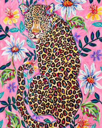 Prints – Audra Style Leopard Painting Acrylic, Leopard Illustration Art, Poster Prints Leopard, Black Leopard Painting, Pink Leopard Painting, Images Pop Art, Posca Art, Simple Acrylic Paintings, Art Painting Acrylic