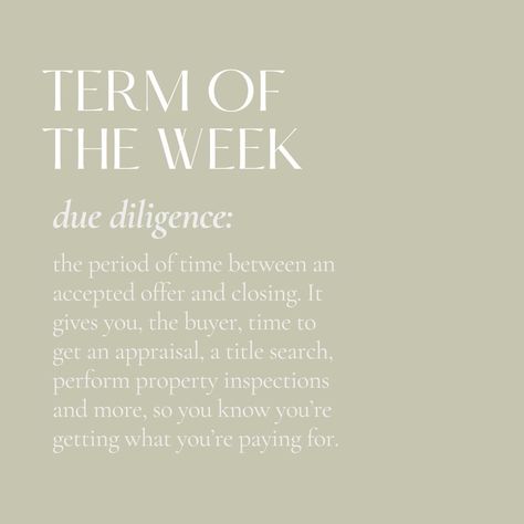 When buying a home, it pays to make sure you have all the information you need to make an informed decision. During the due diligence stage, you'll want to give every aspect of the transaction a once-over before closing. Among other things, you will want to review your appraisal and inspection before the due diligence period ends   #joepratherrealtor #whosnextrealestate #realestateagent #RealEstateInvestor #realestatelife #realestatemarketing #realestateagents #realestateadvice Real Estate Marketing Quotes, Real Estate Pictures, Real Estate Agent Branding, Real Estate Business Plan, Real Estate Marketing Strategy, Mortgage Marketing, Real Estate Terms, Mortgage Lender, Mortgage Advice