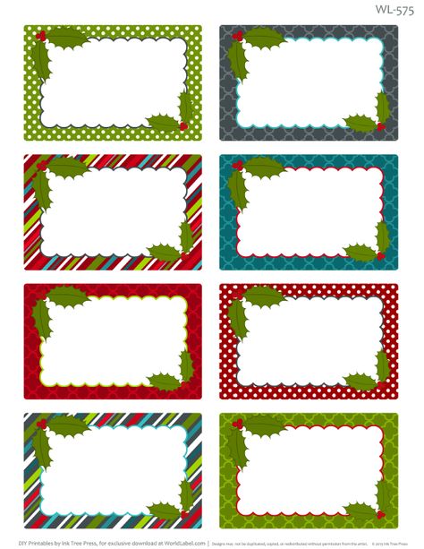 Printable Christmas Labels for Homemade Baking | Free printable labels & templates, label design @WorldLabel blog! Free Printable Christmas Labels, Christmas Food Labels, Christmas Labels Template, Free Christmas Labels, Diy Christmas Gifts Food, Christmas Tag Templates, Xmas Labels, Free Christmas Tags, Christmas Printable Labels