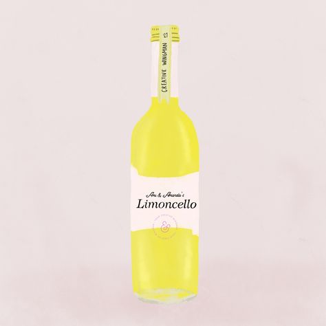 Behold the delightful Finn & Gray Limoncello! Did you know we make a homemade batch every year? In December we peeled 96 organic lemons (96!!!), which ultimately made over 30 bottles of Limoncello. Have you ever tried it?🍋 #limoncello #illustration #creativewingman #designer #minnesotadesigner #lemon Limoncello Illustration, Have You Ever, Rosé Wine Bottle, Did You Know, Wine Bottle, Lemon, Drinks