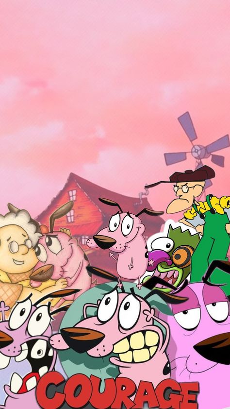 #couragethecowardlydog Cowardly Dog Wallpaper, Courage The Cowardly Dog, Cowardly Dog, Dog Wallpaper, Aesthetic Anime, Dogs, Anime, Quick Saves