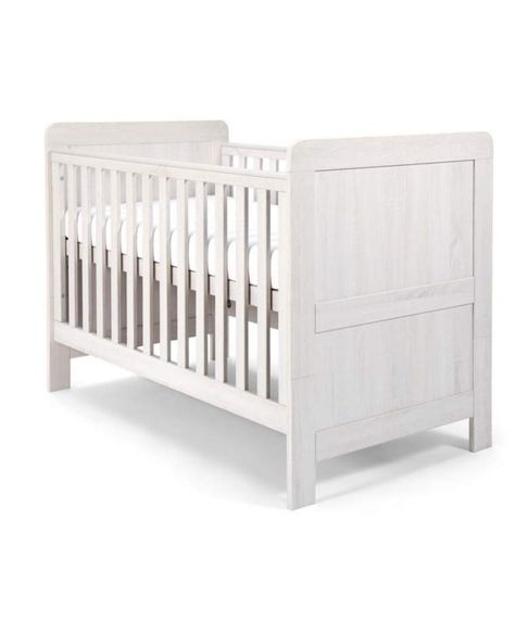 Rustic Nursery Furniture, Baby Cot Bedding, Nursery Furniture Collections, Spring Mattress, White Cot, Cosy Spaces, Cot Bed, Baby Cot, Mattress Dimensions