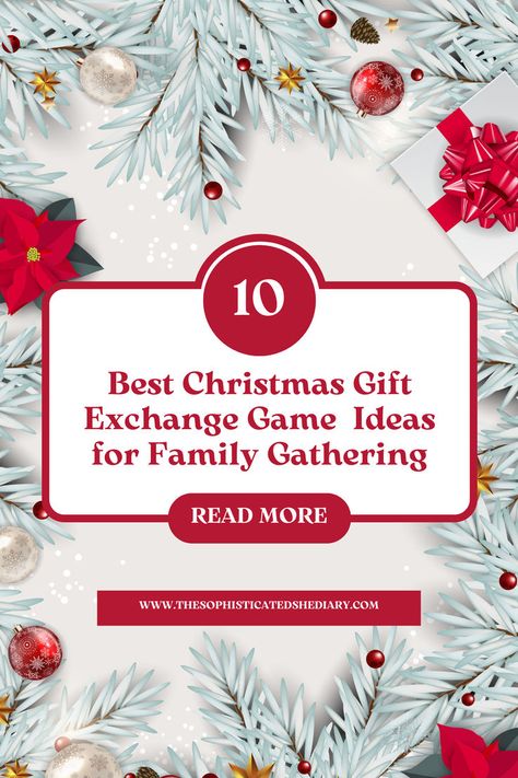 #FamilyFun #ChristmasGames Secret Santa Ideas For Family, Christmas Exchange Games Families, Family Secret Santa Ideas, Christmas Exchange Ideas Families, Secret Santa Game Ideas, Family Gift Exchange Games, Fun Christmas Gift Exchange Games, Gift Exchange Games For Large Groups, Christmas Present Games Gift Exchange