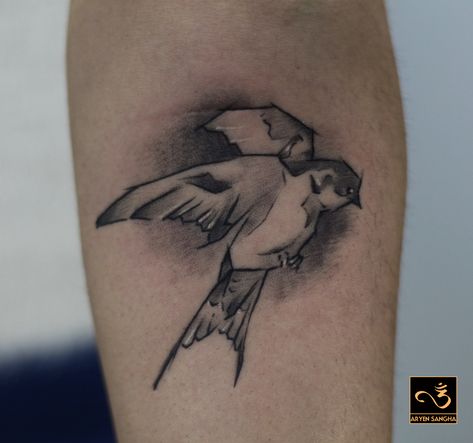 Swallow - Geometric Cyprus Tattoo, Tattoo Swallow, Swallow Tattoos, Swallow Tattoo Design, Swallow Tattoo, Black And Grey Tattoos, Cyprus, Arm Tattoo, Tattoo Artists