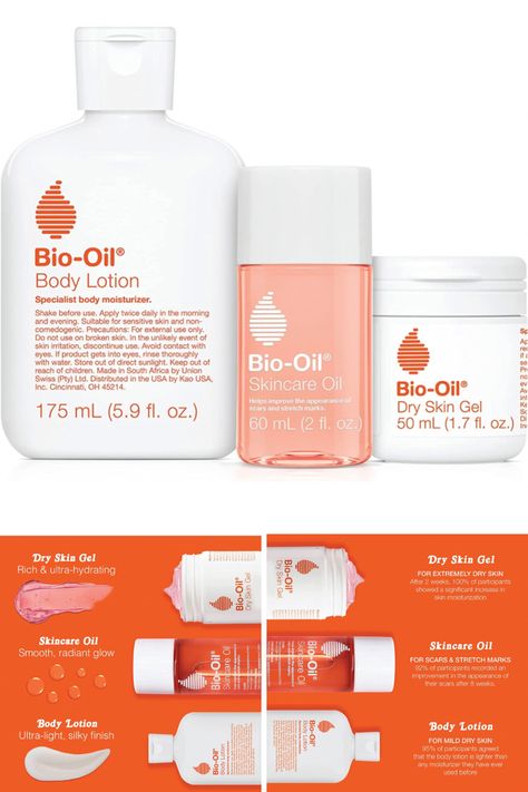 Bio-Oil Skincare Set, Trial Kit for Scars, Stretchmarks, and Dry Skin, 3 Pc Travel Size Kit Includes Skin Care Oil, Dry Skin Gel, and Body Lotion, use for Scars, Pregnancy Stretch Marks, and Dry Skin Stretch Mark Removal Cream, Skin Care Oil, Best Lotion, Skin Gel, Oil For Dry Skin, Stretch Mark Cream, Bio Oil, Stretch Mark, Oil Skin Care