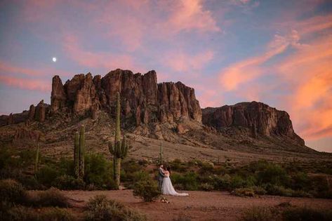 Lost Dutchman State Park Wedding, Registry Wedding Dress, Lost Dutchman State Park, State Park Wedding, Home Weddings, Superstition Mountains, Planning Wedding, Western Wedding, Park Wedding