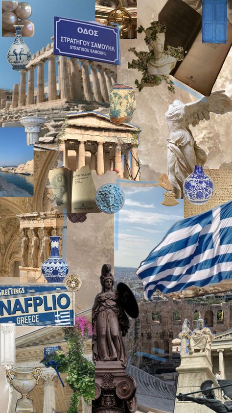 greece tourist collage Summer In Greece Aesthetic Vintage, Greek Aesthetic Collage, Greece Collage Wallpaper, Greece Travel Poster, Study Abroad Aesthetic Greece, Grece Aesthetic, Greek Collage, Greece Collage, Greece Vibes