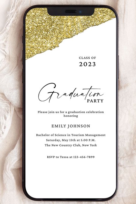 Digital Graduation Party Invite, Electronic Grad Invitation Gold Graduation Evite Graduation EDITABLE Template Phone Invite Download Digital Graduation Invitations, Grad Invite Ideas Invitation Templates, Digital Graduation Party Invitations, Companies To Send Grad Invites To, Double Graduation Party Invitations, Combined Graduation Party Invitations, Graduation Flyers Party Invitations, Tourism Management, Grad Invitations