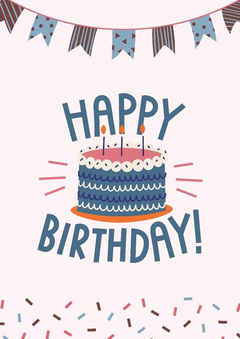 Birthday Esthetics, Birthday Greet, Happy Bday Message, Happy Birthday Doodles, Happy Birthday Tag, Happy Birthday Illustration, Birthday Wishes Greetings, Happy Birthday Art, Happy Birthday Design