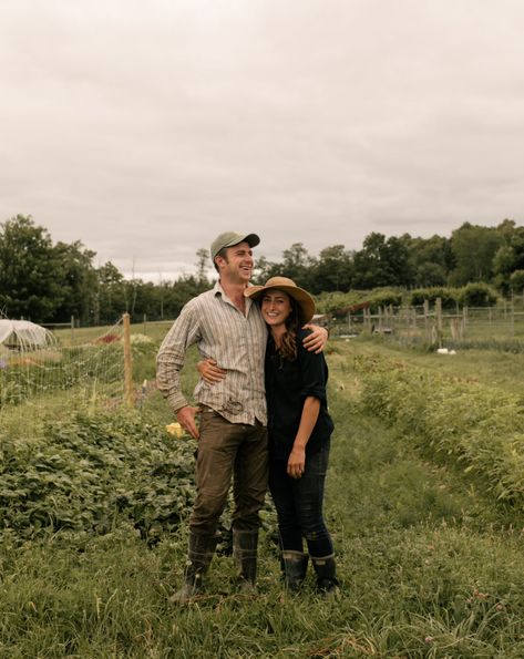 Modern Farmers: Trading City Life for Country Living in Upstate New York | Here Homestead Couple Aesthetic, British Farmer Aesthetic, Farm Life Aesthetic Couple, Farming Aesthetic Country Living, Farmers Aesthetic, Farmer Photoshoot, Country Living Aesthetic, Farmer Aesthetic, Farm Life Aesthetic