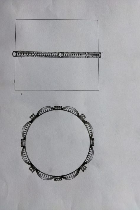 Bangles Jewelry Designs Drawing, Bridal Diamond Necklace, Ladies Bangles, Technical Drawings, Pearl Jewelry Design, Jewelry Design Drawing, Jewelry Illustration, Jewelry Drawing, Bangles Jewelry Designs